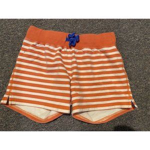 Mini Boden Orange Stripe Toweling Shorts 11
